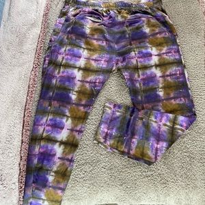 Raquel Allegra tie-dye pants, women’s size 2, purple.